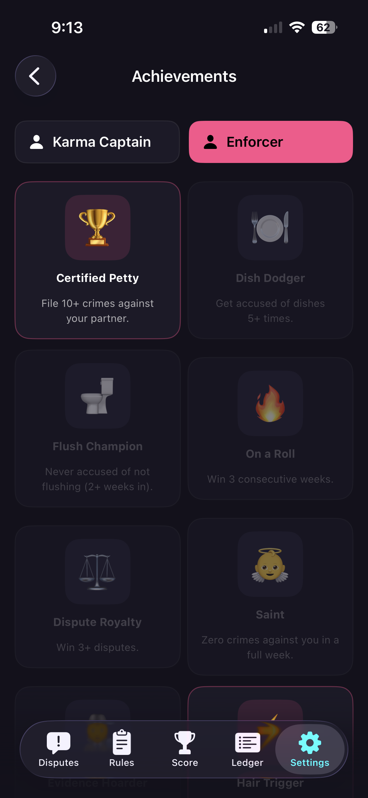 Achievements